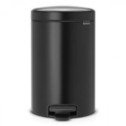 Poubelle inox 60 litres Brabantia Touch Bin ronde mat