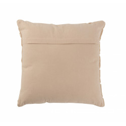 Coussin girafe viscose carré beige 