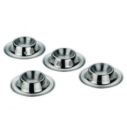 Set 4 coquetiers Vision Inox 