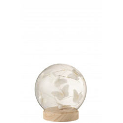 Cloche boule Led papillons...