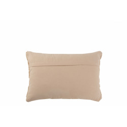 Coussin girafe rectangulaire viscose carré beige 