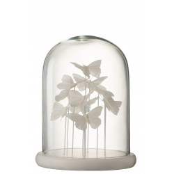 Cloche papillons verre...