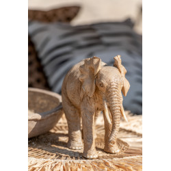 Eléphant blanc en résine 