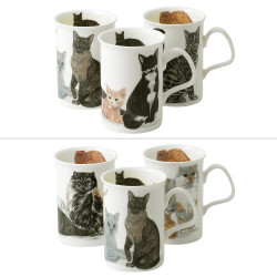 Mugs 32 cl chats (lot de 3)