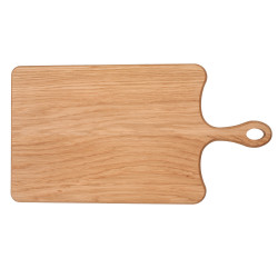Planche rectangle avec rigole 39,5x21 cm en hêtre
