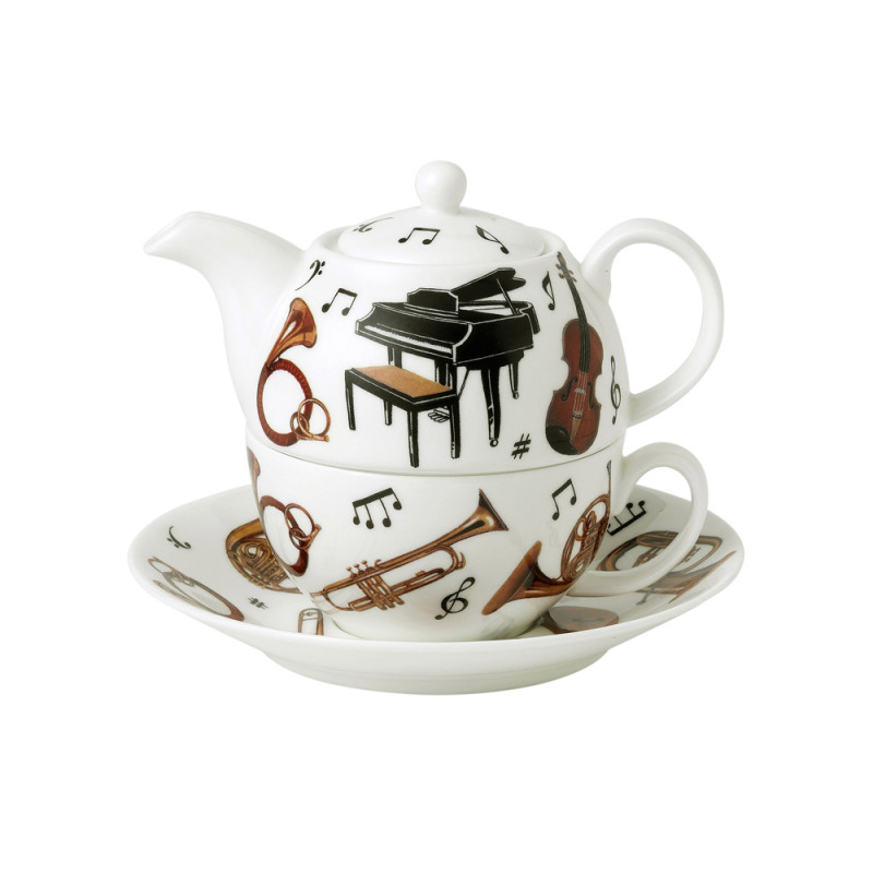 Roy Kirkham L'Infuseur Fine Tea : Mug Couvercle Filtre Porcelaine 