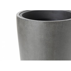 Cache pot tampico Hauteur 90, Diamètre 40 cm Gris