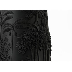 Vase noir feuille 83 cm 