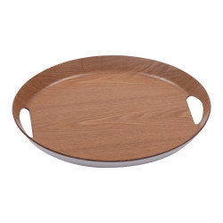 Plateau ovale 46x41 cm naturel
