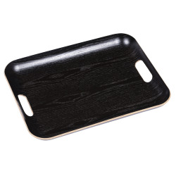 Plateau rectangle classic 45x36 cm noir