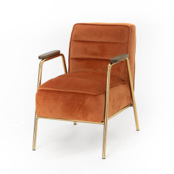 Fauteuil orange Hutch enfant 