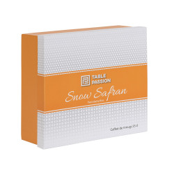 Coffret de 4 mugs 35 cl Snow safran
