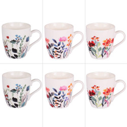 Coffret de 6 tasses Flor 23 cl