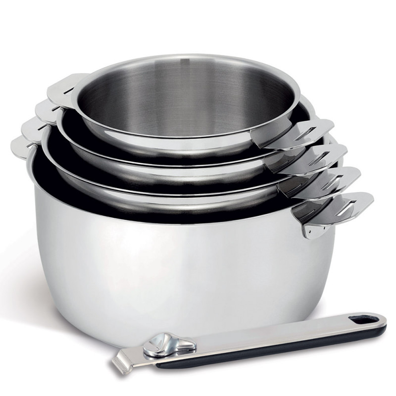 BEKA - Série de 4 casseroles 14/20 cm + manche amovible