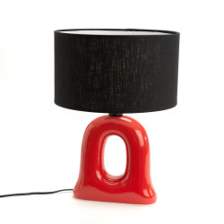 Lampe table Eva rouge