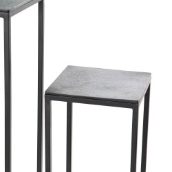 Set de 2 sellettes alu black irisé 
