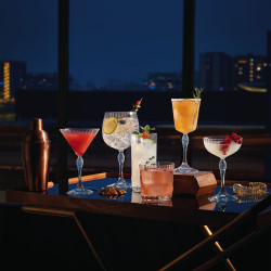 Boite de 4 verres à pied America 25 cl