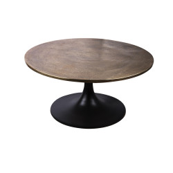 Table ronde paros or 76 cm
