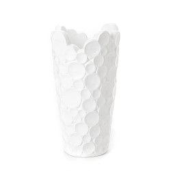 Vase Vésuvio 59 cm blanc