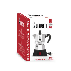 Cafetière Italienne Moka Express I love coffee 3 tasses Inox