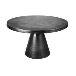 Table ronde chloé noire 50x49 cm