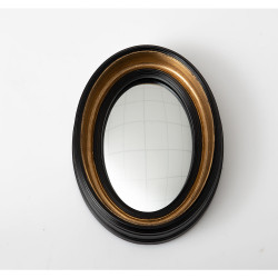 Miroir SORCIERE Noir  Ovale