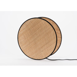 Lampe abat jour Luna 30 cm rabane  E27_40W