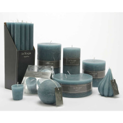 Lot de 4 bougies Votive 4,3 x 4,7 cm bleu