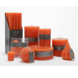 Lot de 4 bougies Votive 4,3 x 4,7 cm orange