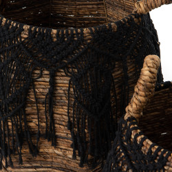Set de 2 panier Escales noir 