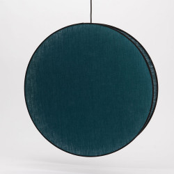 Suspension abat jour Luna 49 cm 40 W bleu canard