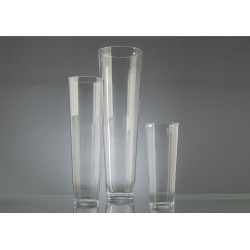 Vase conique transparent 47 cm 