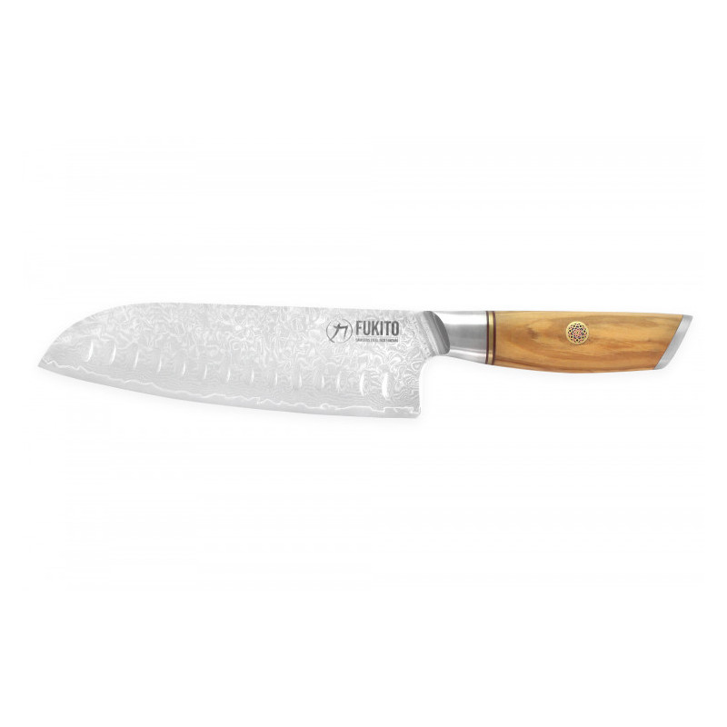 Set de 3 Couteaux Japonais KAI Santoku - Gamme SHOSO Inox