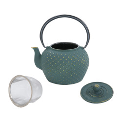 Théière en fonte Shihiro 1,2 L vert