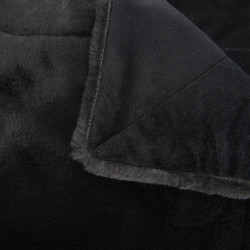 Plaid Luxe noir 130 x 170 cm 