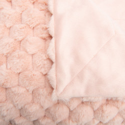 Plaid Diana vieux rose 130x170 cm