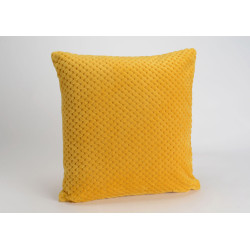 Coussin Damier moutarde...