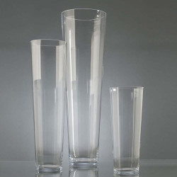 Vase conique 70 cm en verre 