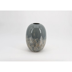 Vase lumière Givrée 25,5 cm gris