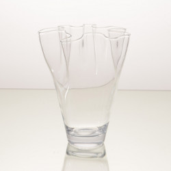 Vase plissé  - hauteur 26 cm