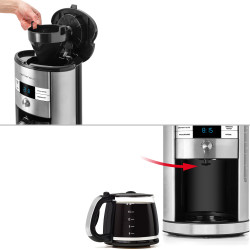Cafetière Programmable 18 tasses digitale Inox 950W