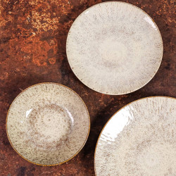 Assiette creuse Akaris 22 cm (lot de 6)