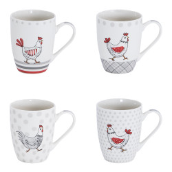 Coffret de 4 mugs jacquotte...