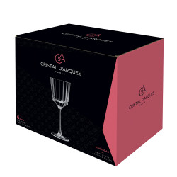 Verre à pied macassar 25 cl (lot de 6)