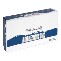 Coffret de 4 mugs palawan 37 cl bleu