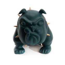 Bulldog origami vert mat