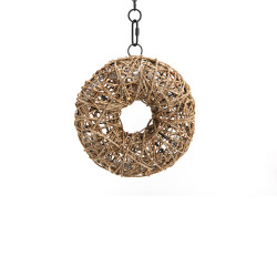 Couronne de Noël led à piles 30 cm 