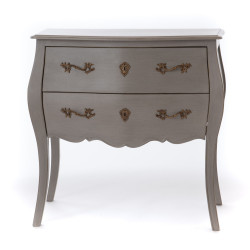 Commode 2 tiroirs Murano taupe