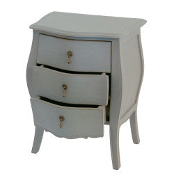 Mini commode 3 tiroirs Murano taupe 