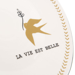 Assiette de présentation carpe diem (lot de 2)